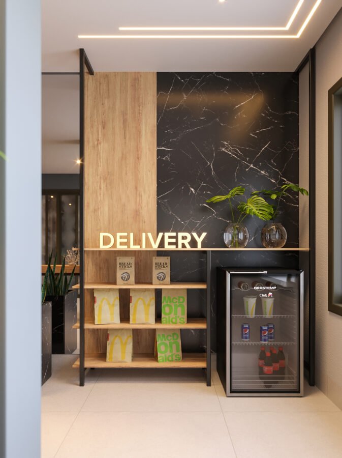 delivery na recepção